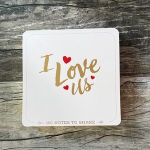Hallmark Red and Gold Romantic Notes Pad
